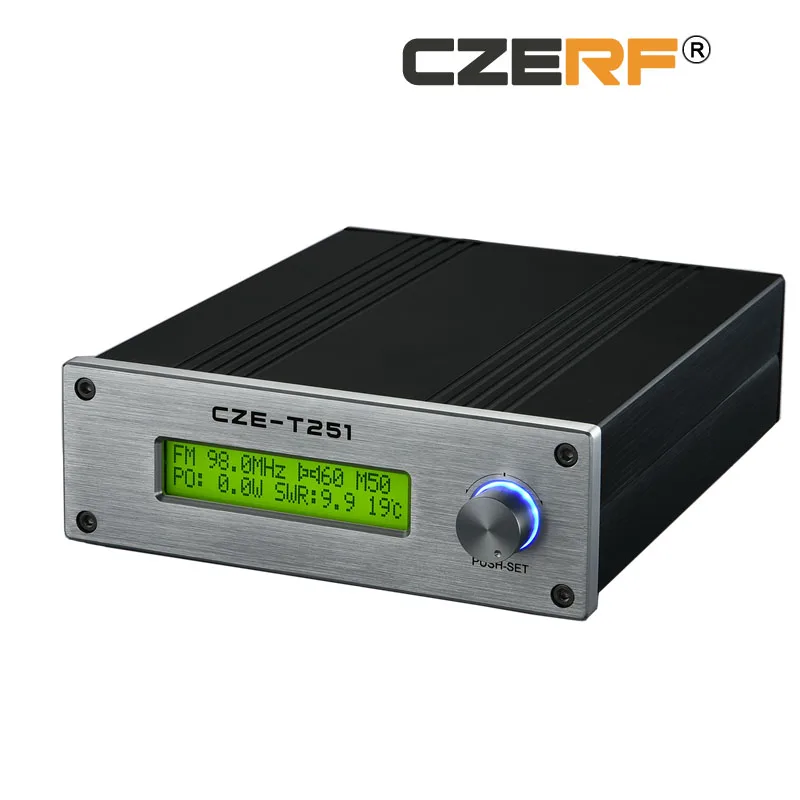 CZE T251 25 Вт беспроводной fm передатчик 87 108 МГц регулируемые стерео монофонические