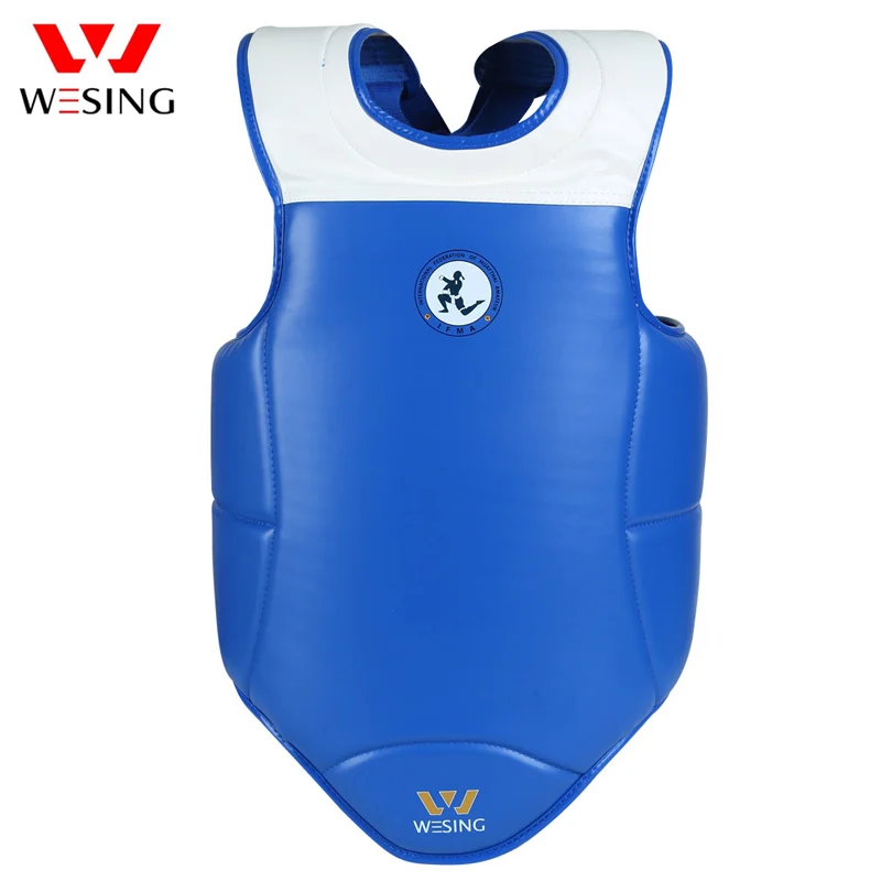 Wesing muay thai IFMA Утвержденная защита для груди тела из микрофибры кожаная мужчин и