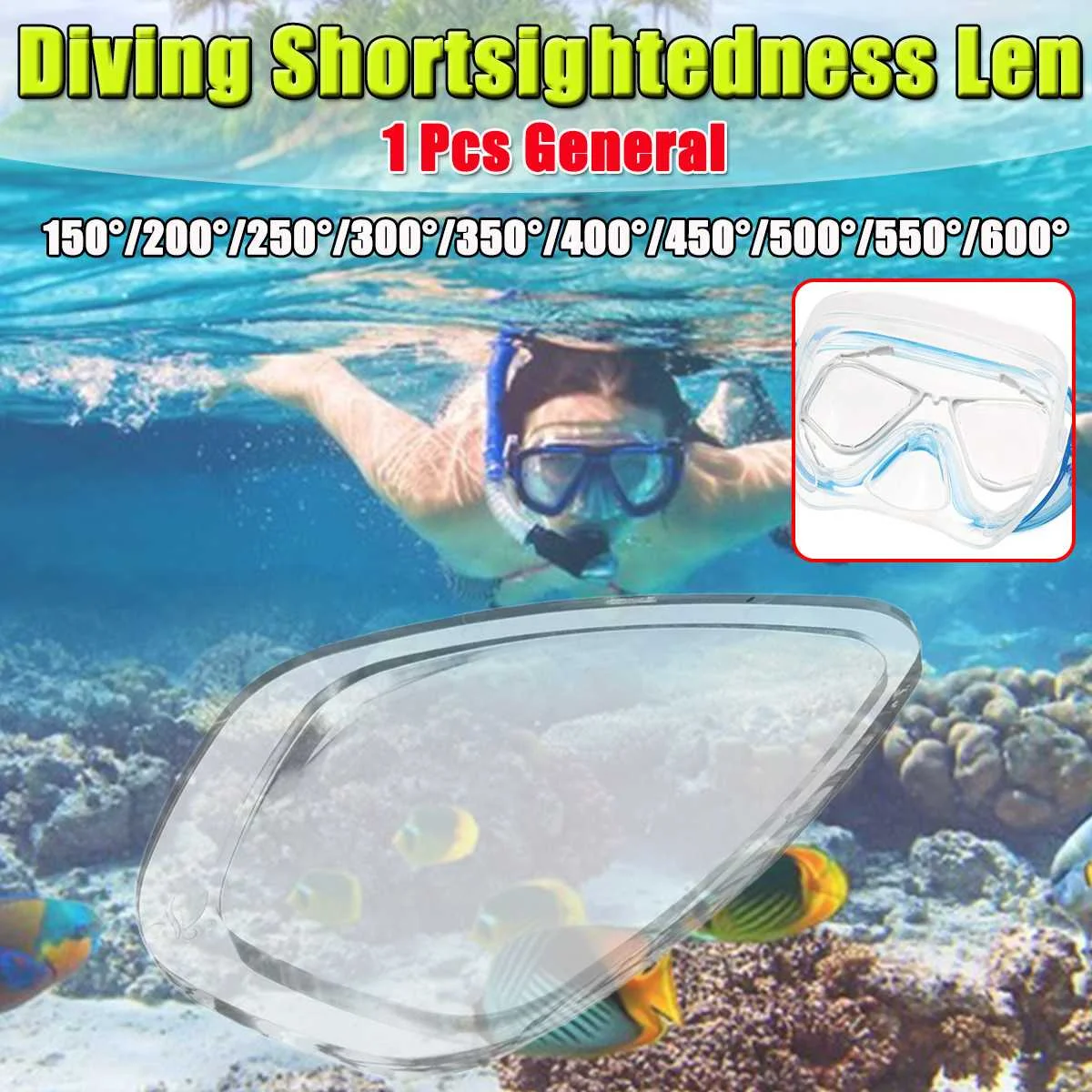 

Prossional Diving Mask Goggles for Nearsighted Divers and Snorker Optical Lens Scuba Mask Myopia Lens Diving Equipment