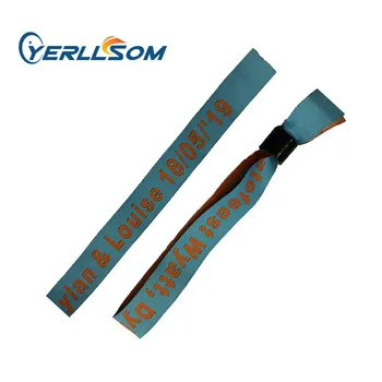 

YERLLSOM 250PCS/Lot High Quality Customized Fabric Wrisband with print logo for events FW19052701