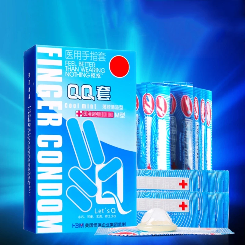 Sex Products Super Thin Condoms 10pcs Finger Condom Medical Latex 