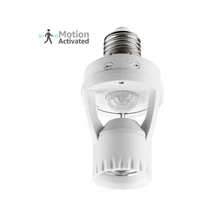 LEDGLE умная лампа с датчиком движения, держатель для лампы, практичный адаптер для ламп, E27 разъем, дальность зондирования, широкий угол луча, светильник