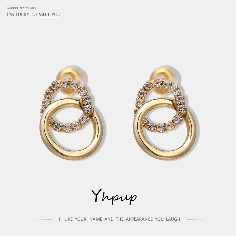 

Yhpup Trendy Brand Exquisite Rhinestone Dangle Earrings Crystal Luxury Statement Earrings for Bride Wedding Party Jewelry S925