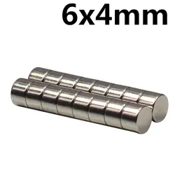 30 шт 6x4mm N35 Сильный Неодимовые Магниты 6 мм х 4 мм автомобильной масляный фильтр двигателя сильный магнит экономайзера Craft