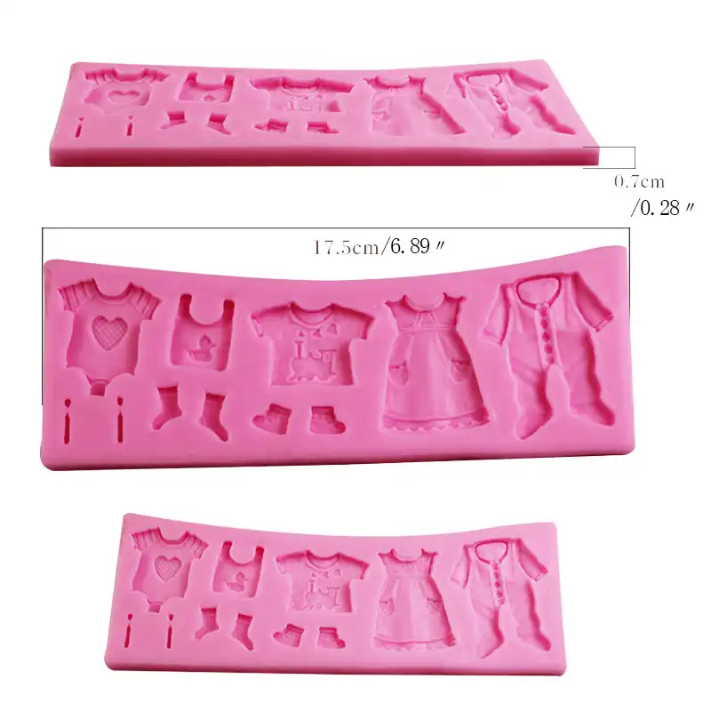 Пищевая силиконовая Детская рубашка платье Одежда DIY торт 3D форма помадка для
