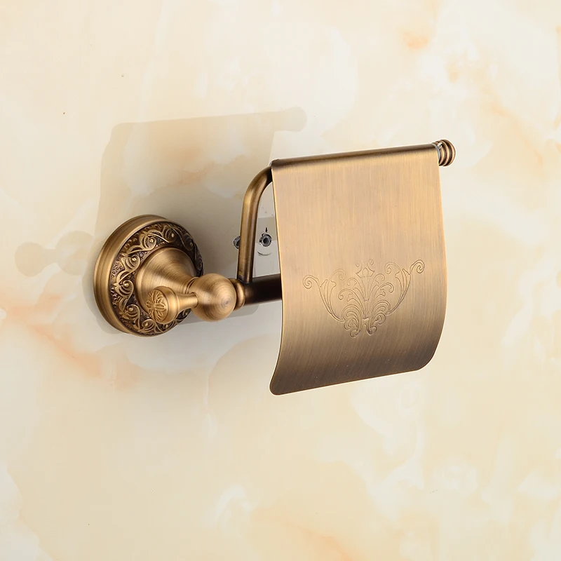 SRJ Copper Rustproof Toilet Paper Holder Round Bottom Toilet Paper Roll Storage Tool Kitchen Bathroom Paper Towel Holder SRJ Copper Rustproof Toilet Paper Holder Round Bottom Toilet Paper Roll Storage Tool Kitchen Bathroom Paper Towel Holder