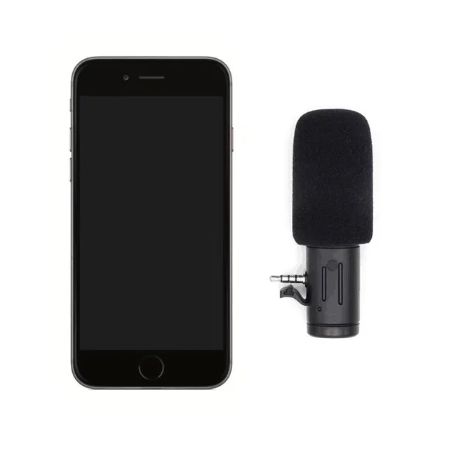 Microphone Mini Portable 3.5mm Condenser For SLR DSLR Smart Video Camera Outdoor Interview Mic Microphone With windproof cover