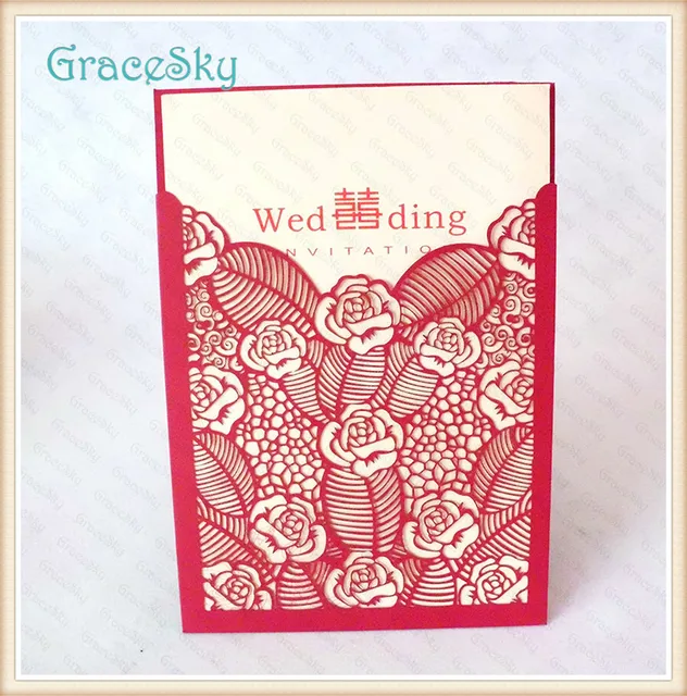 50pcs Freeshipping Laser Cutting Paper Flower Rose Lace Design 50pcs Freeshipping Laser Cutting Paper Flower Rose Lace Design Birthday Wedding Invitation Cards With Inner