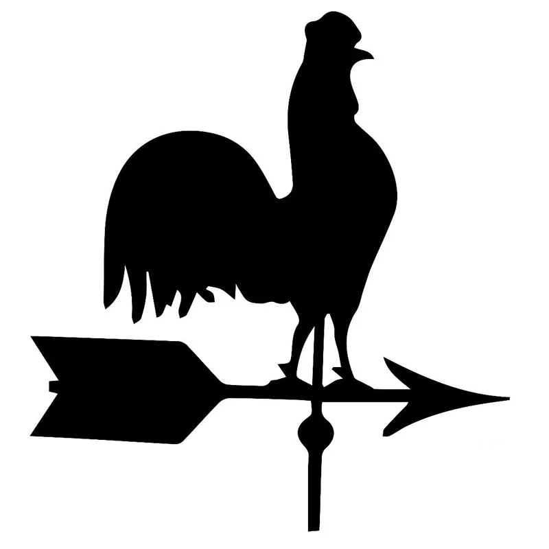 Buy Creative 14*15CM Rooster Wind Weathervane Vinyl