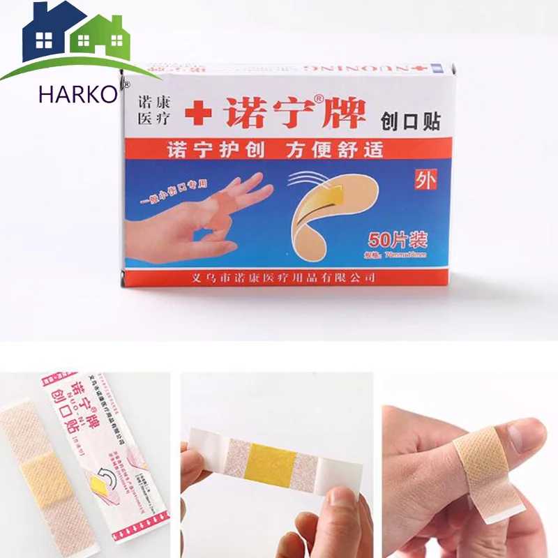 100 pcs الرعاية الصحية الفرقة الأولية المتاح الطبية رباط لاصق الإسعافات الأولية لاصقة الجروح التصحيح الاصبع حامي هدفين دعم