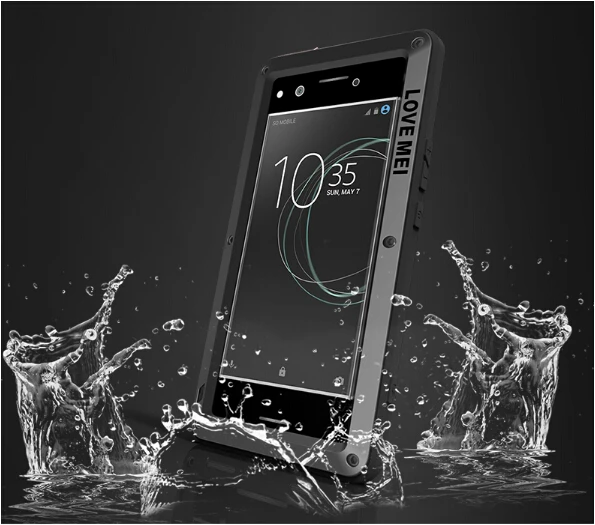Металлический Алюминиевый Чехол LOVE MEI для SONY Xperia XA1/ XA1 Ultra /XZ Premium Armor