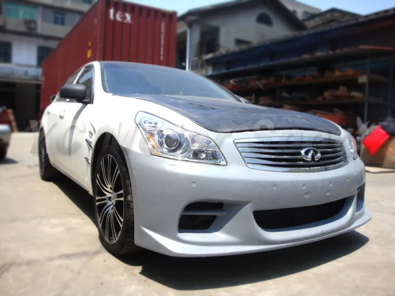 2007-2010 Infiniti G35 G37 4D Sedan TS Style Front Bumper FRP (13)
