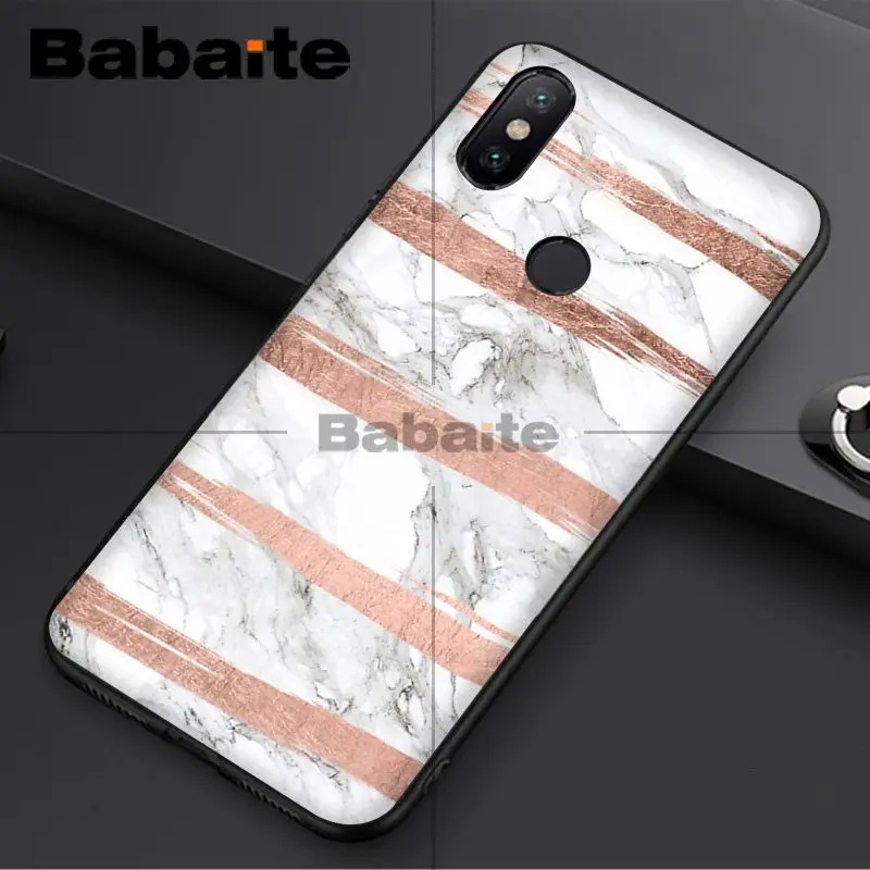 Fashion Geometric Splice Pattern Marble gold pink marble stone