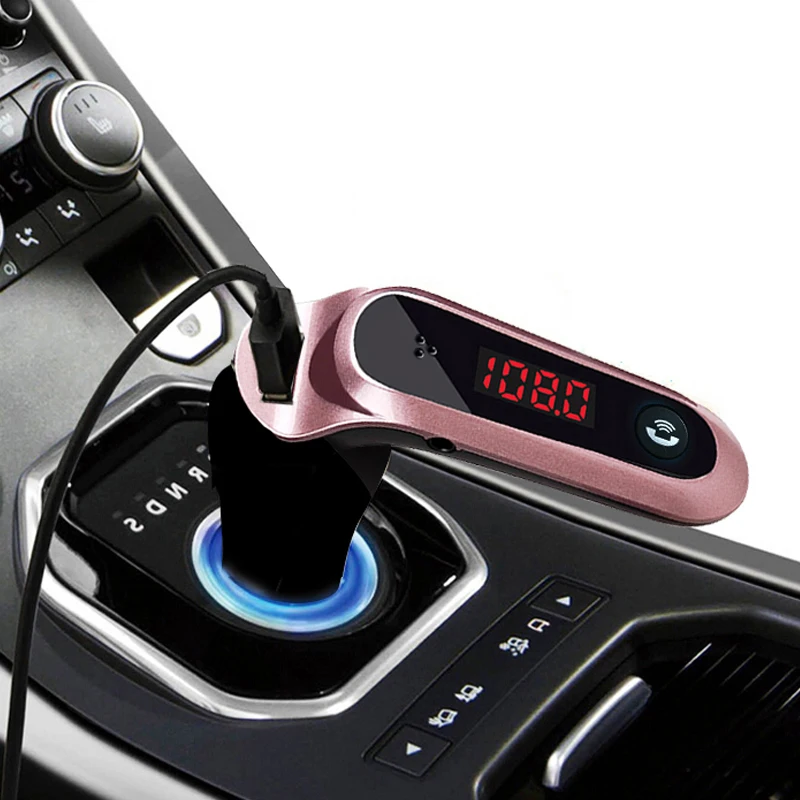 

FM Transmitter 4-in-1 Hands Free Wireless Bluetooth AUX Modulator Car Kit MP3 Player SD USB TF LCD Car Accessories Audio Music