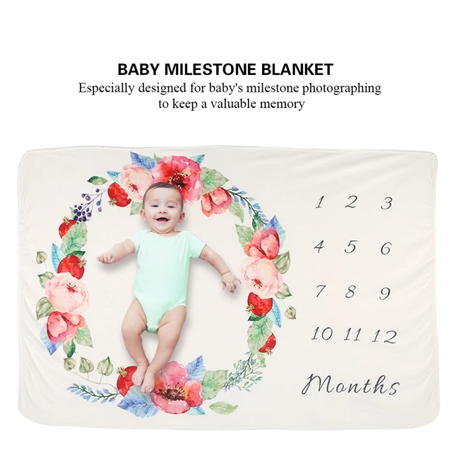 Aliexpress.com : Buy Baby Milestone Wrap Blanket Infants First Year ...