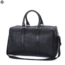 Модная мужская дорожная сумка из искусственной кожи, универсальная Женская дорожная сумка, водонепроницаемая черная крутая сумка на плечо на молнии, сумка для багажа