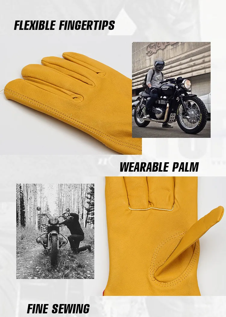 Мотоциклетные Перчатки OZERO из натуральной козлиной кожи, перчатки для мотокросса, мотоциклистов, гонок, верховой езды, Перчатки для мотоциклистов для мужчин и женщин 5010