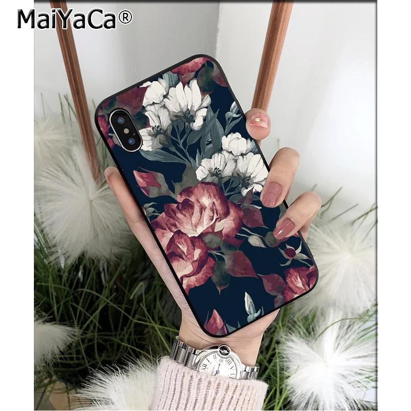 Bright Rose Peony Palm Leaves
