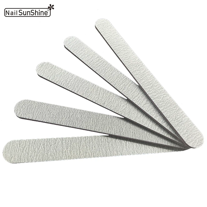 

5Pcs Nail File 100/180 Sanding Buffer Block Pedicure Nail Tools Professional Nail Files Grey Straight Manicure Buffing Polishing