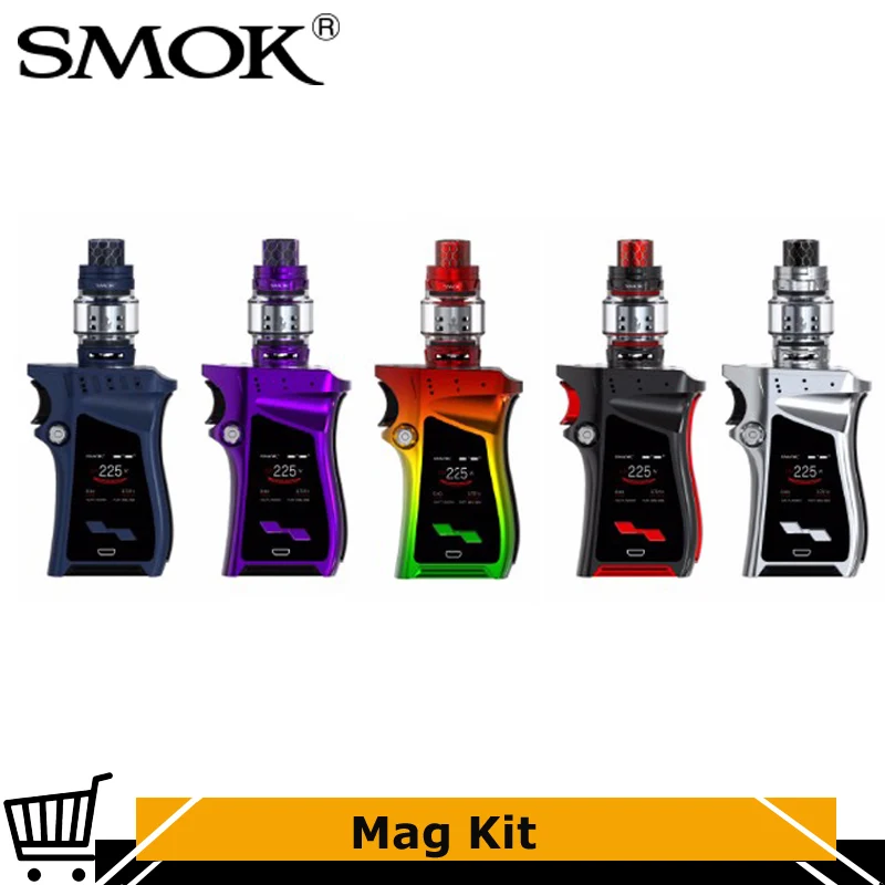 

Original Smok Mag Right-Handed 225W Mag Box Mod 8ml TFV12 Prince Tank Electronic Cigarette Vape with V12 Prince-Q4 T10 Vaporizer