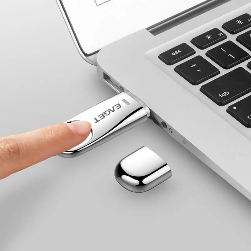 

Fingerprint Encryption U Disk USB3.0 Metal Silver 32g/64g Data Security USB Flash Disk For Business Office Encrypted U Disk