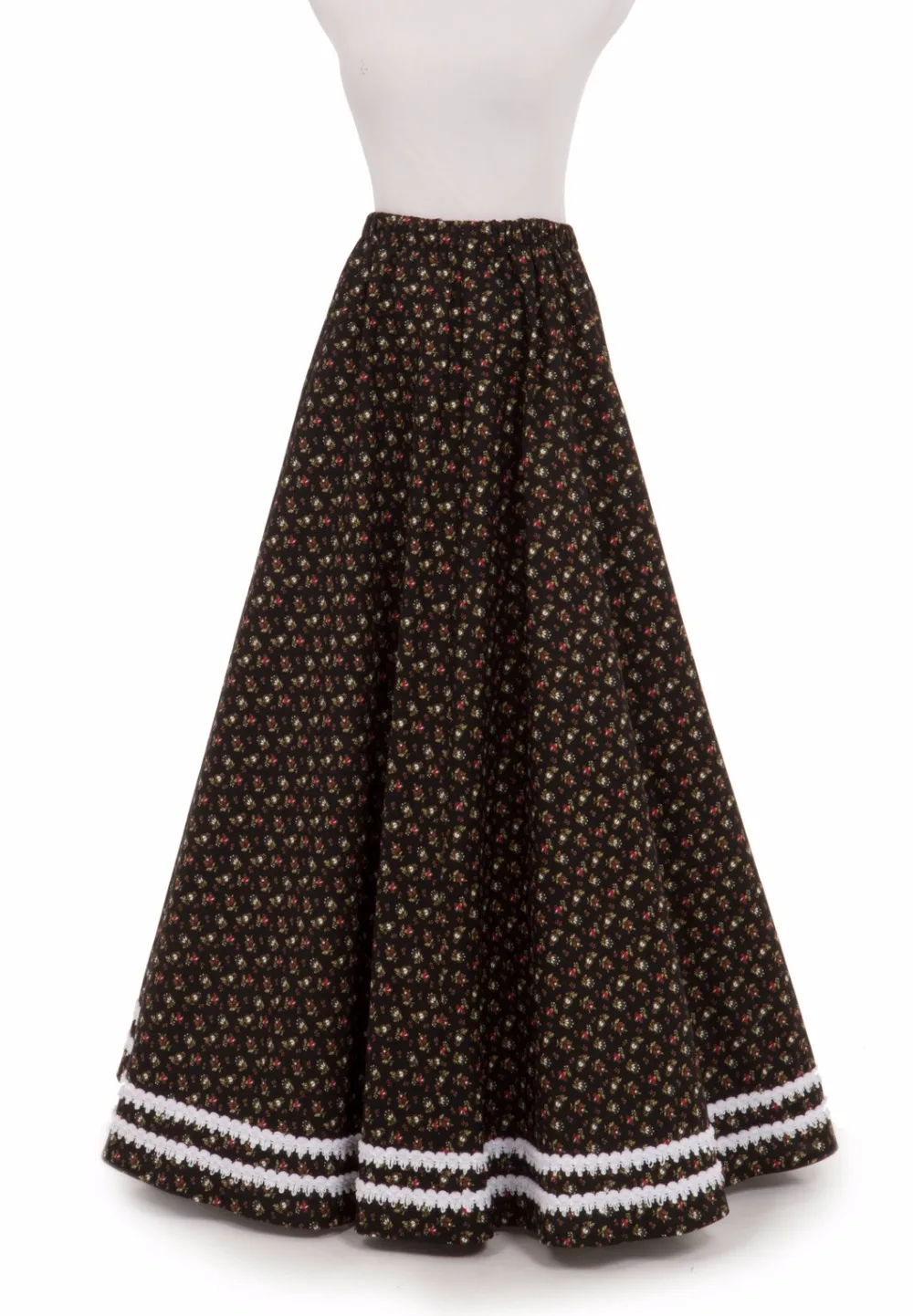 Braid Trimmed Victorian Skirt