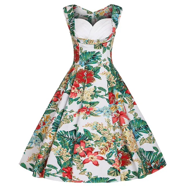 women s cut out v neck vintage casual retro dress floral spring
