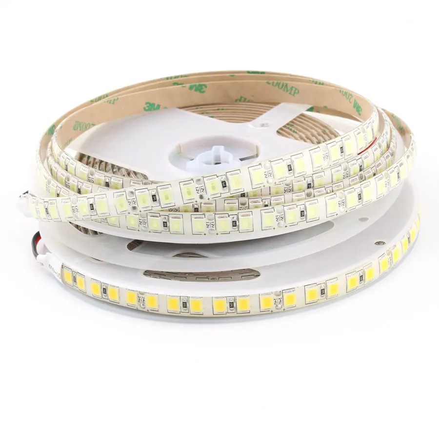 #cheap LED Strip light DC 12 24 V SMD 5054 5M 120leds m Flexible Tape 12V ledstrip diode LED waterproof brighter than 5050 Warm white