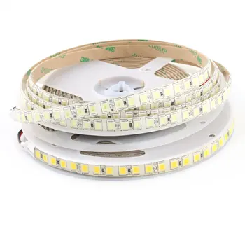 

LED Strip light DC 12 24 V SMD 5054 5M 120leds/m Flexible Tape 12V ledstrip diode LED waterproof brighter than 5050 Warm white