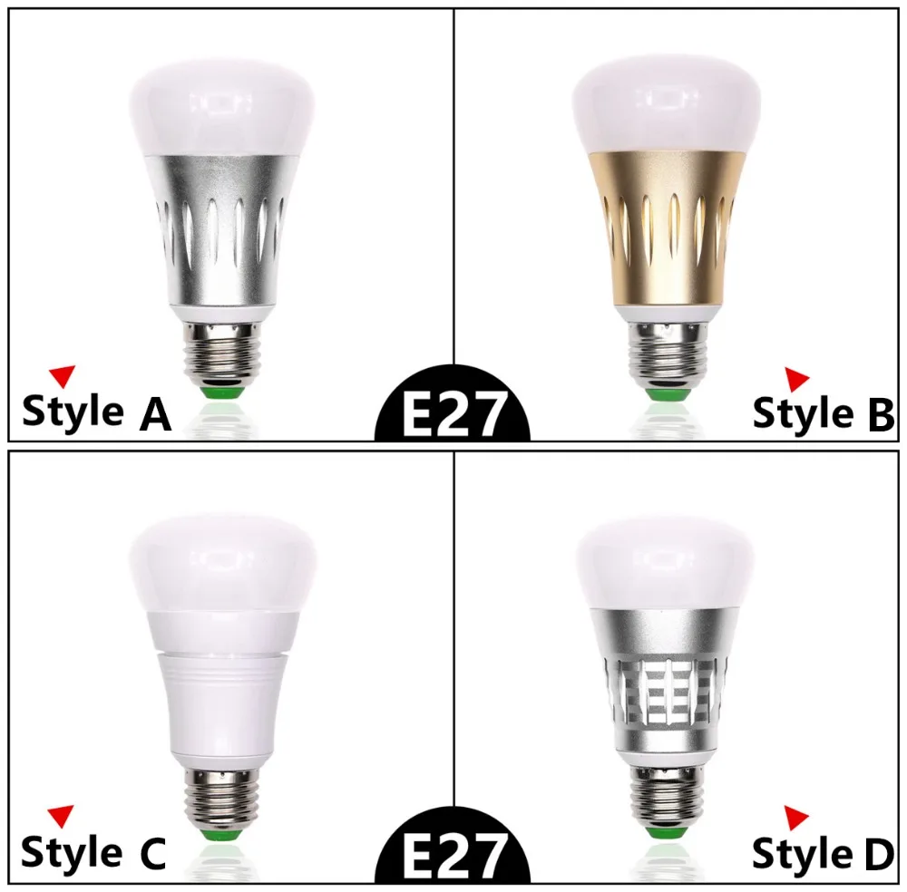 

WIFI Smart LED lamp RGB add White E27 LED Light 110V 220V Dimmable LED bulbs For Amazon Alexa Google Home Smartphone Control