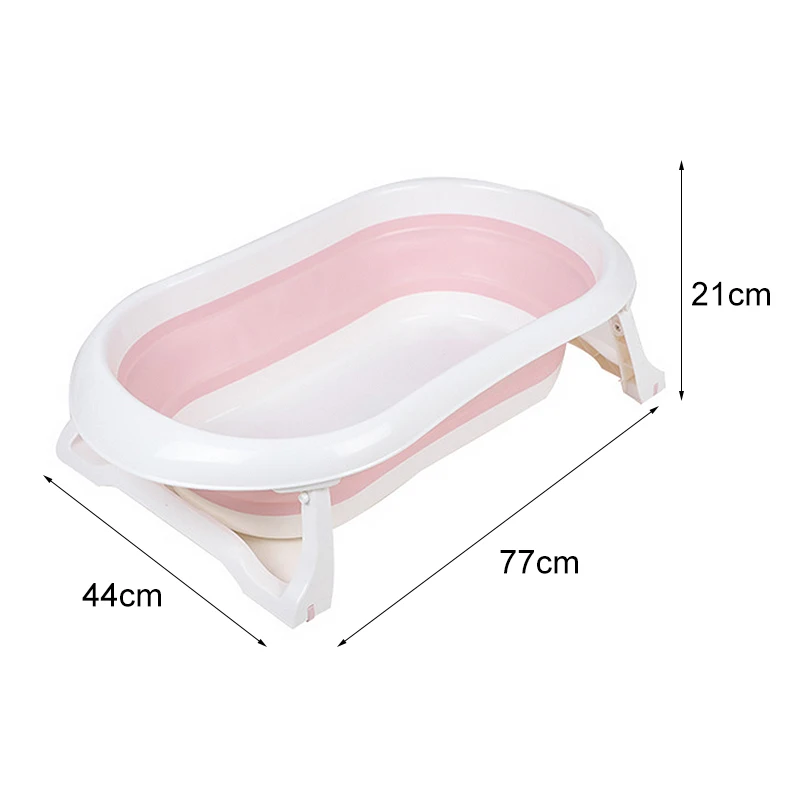  Baby bath tub in baby tub Portable Folding Large Size Anti-Slip Bottom Non-Toxic Material Children 