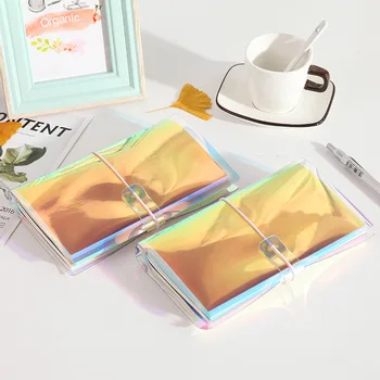 

Laser dazzle colour travel Journal Diary Planner Notebook PU Cover hand book stationery