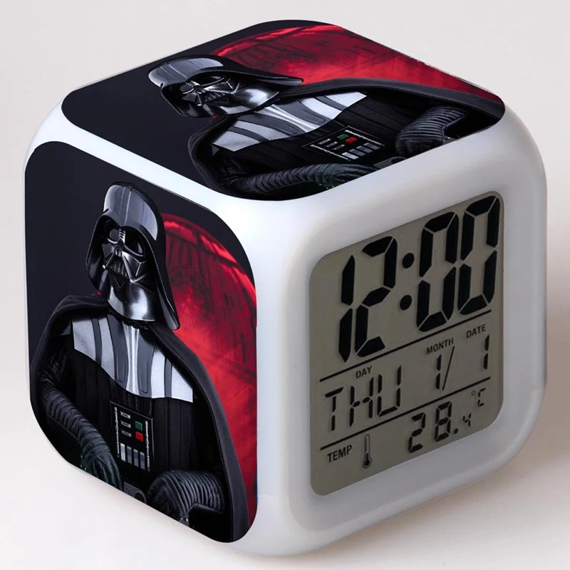 Rogue One: A Star Wars Story cartoon game action figure kids toys 7 colors changes LED light Digital Alarm Clock free shipping Rogue One: A Star Wars Story cartoon game action figure kids toys 7 colors changes LED light Digital Alarm Clock free shipping