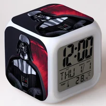 Rogue One: A Star Wars Story cartoon game action figure kids toys 7 colors changes LED light Digital Alarm Clock free shipping