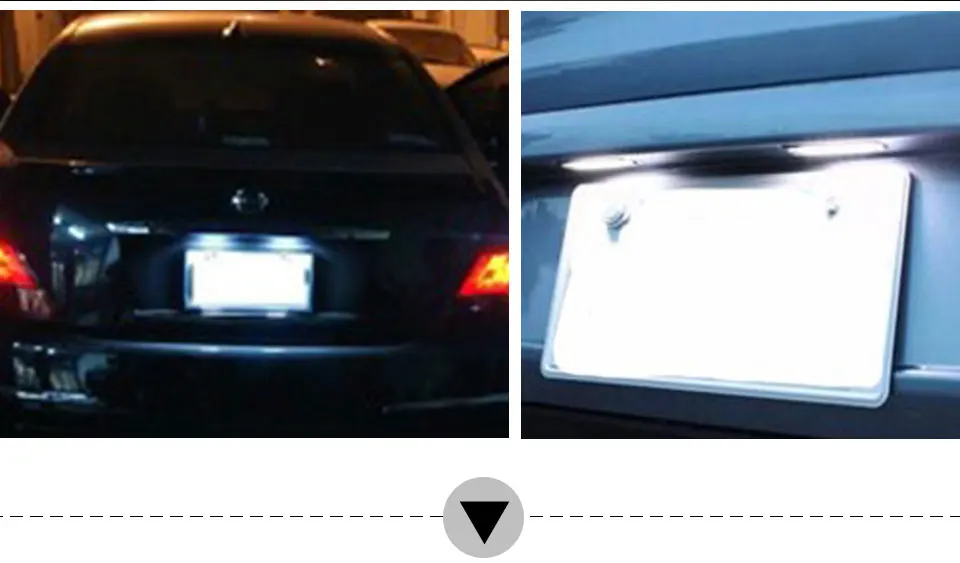 2pcs Car Styling Error Free Car LED Number License Plate Lights For Lexus LX470 GX470 Toyota Land Cruiser 120 Prado Land Cruiser (9)