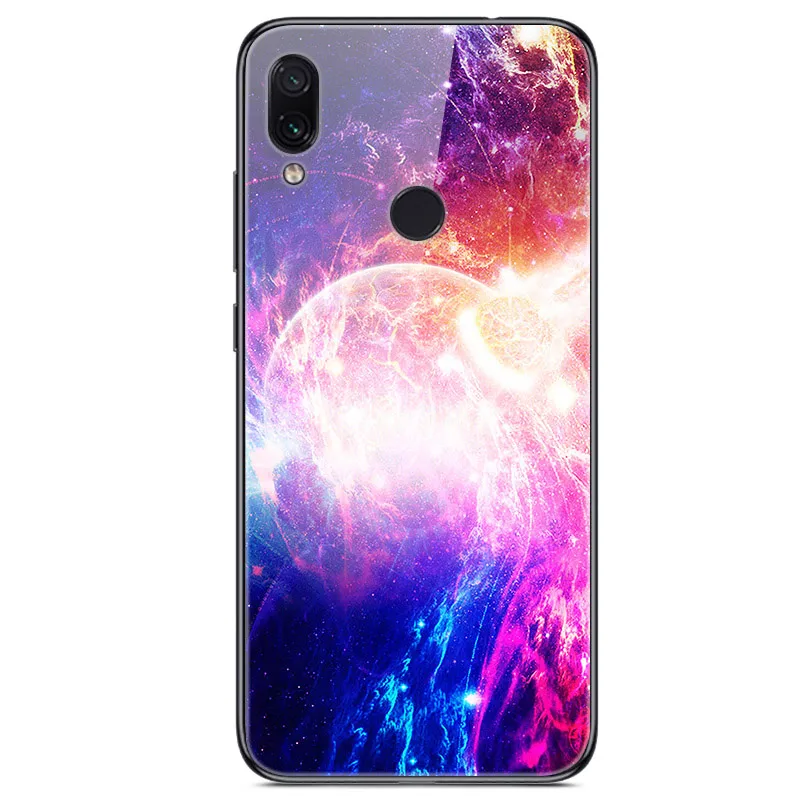 Чехол из закаленного стекла для Xiaomi Redmi Note 7 чехол накладка Pro 7|Бамперы| |