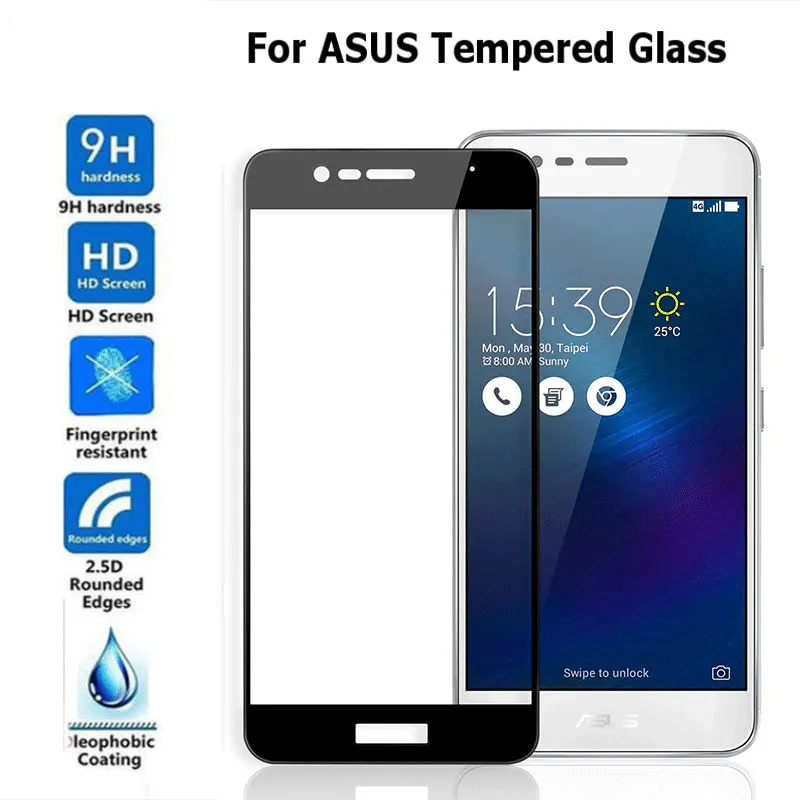 9H полное покрытие из закаленного стекла для ASUS Zenfone 3 Max ZC520TL ZE520KL 3s ZC521TL ZE552KL ZE553KL ZC553KL ZB501KL защита экрана