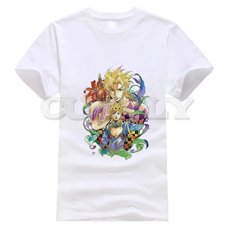 

2019 New T-shirt Short Sleeve Jojo Bizarre Adventure Thsirt Japan Anime Cartoon Summer Dress Men Tee Street Funny T Shirt Cozy