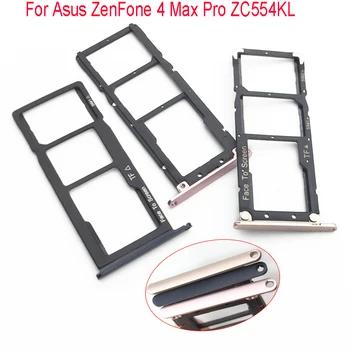 

New Nano SIM Card Holder Tray For Asus ZenFone 4 Max 5.5 ZC554KL Sim Card Slot Tray Holder Black/Gold/Pink