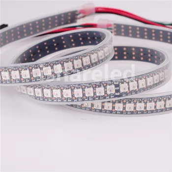 

1m 5V WS2812B SK6812 144Leds/m BLACK 144 Leds/m WHITE SMD 5050 RGB Dream addressable Color Pixel LED IP30 IP 65 IP67 Strip Light
