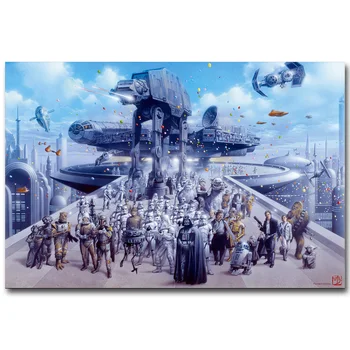

Star Wars 7 The Force Awakens Art Silk Fabric Poster Print 13x20 inch Movie Picture for Room Wall Decor 082