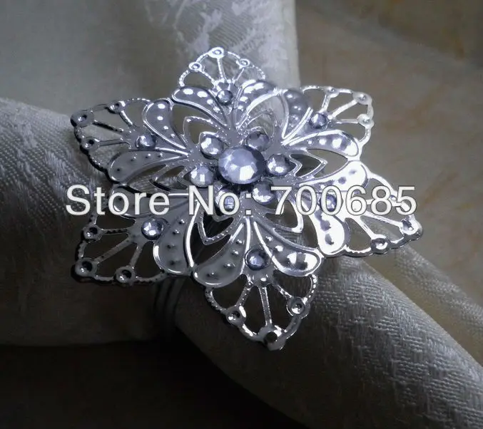wholesale napkin ring metal flower ,napkin holder,in Napkin Rings from