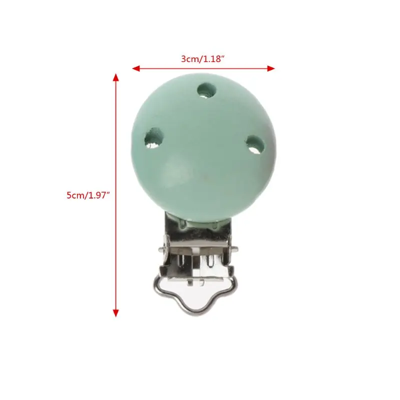 5pcs Baby Pacifier Clips Metal Wooden Holders Infant Soother Clasps 5pcs Baby Pacifier Clips Metal Wooden Holders Infant Soother Clasps