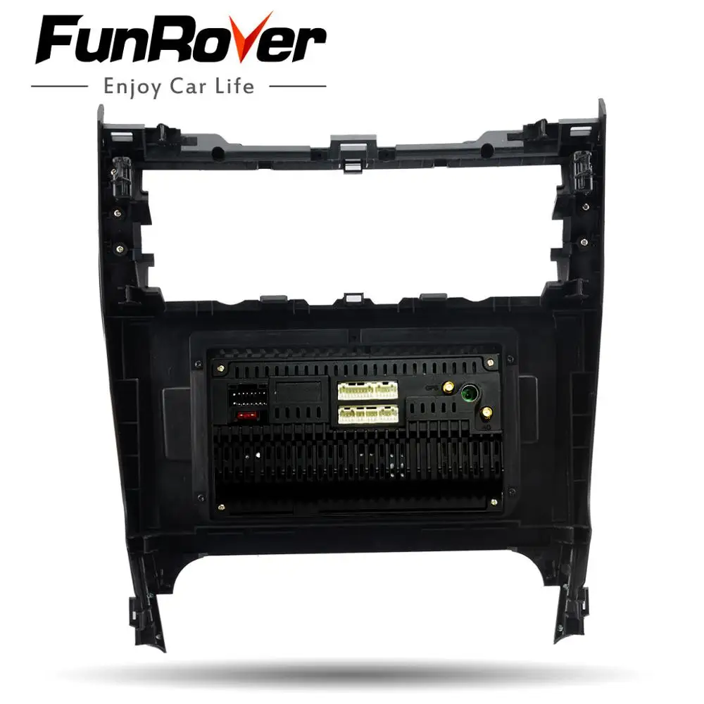 Best FUNROVER 2.5D+IPS android 9.0 car dvd multimedia For Toyota Camry 50 2012 2013 2014 radio gps navigation navi stereo DSP RDS BT 5