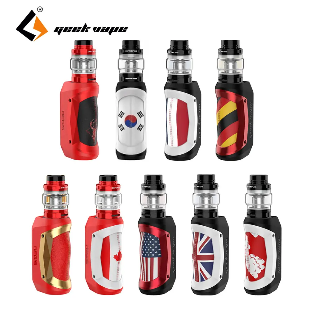 New  2pcs Geekvape Aegis Mini 80W Kit with 2200mAh Battery Geekvape Aegis Mod & 5.5ml Cerberus Tank Elec