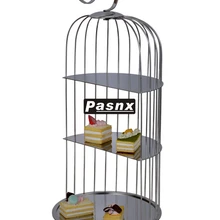 Клетка из нержавеющей стали витрина для закусок. Трехслойный торт. Креативный компот послеобеденный чай сердце