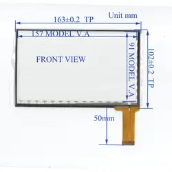 Zhiyusun tpt-070-002 7 дюймов Сенсорный экран стекла дигитайзер 163 мм * 102 мм touchsensor163 * 102 хорошее качество ассура емкостный сенсорный