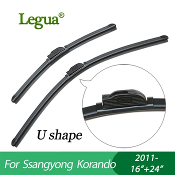 

Legua car Windscreen Windshield Wipers blades for Ssangyong Korando (2011-),16"+24",Boneless, windshield, wiper rubber