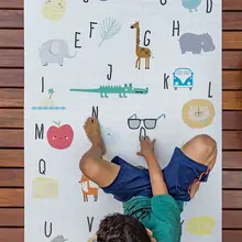 Мультфильм письмо большой ковер спальня дети девушки бутылка для освежителя воздуха Приключения ребенка Ползания ковры для гостиной 100x150 см