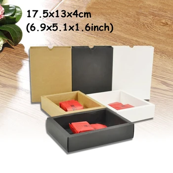 

10PCS #5 White Kraft Paper Gifts Box Packaging Wedding Favors Candy Boxes Cookie Packing Box Emballage Carton Party Supplies